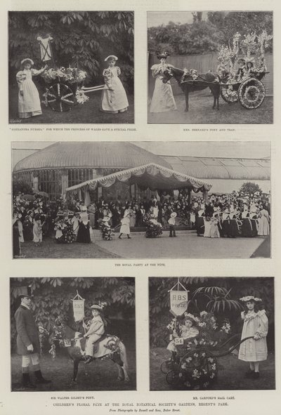 儿童花卉祭祀在皇家植物园协会花园，摄政公园 作者 English Photographer