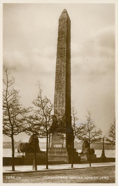 Cleopatras Needle，Thames Embankment，伦敦 作者 英国摄影师