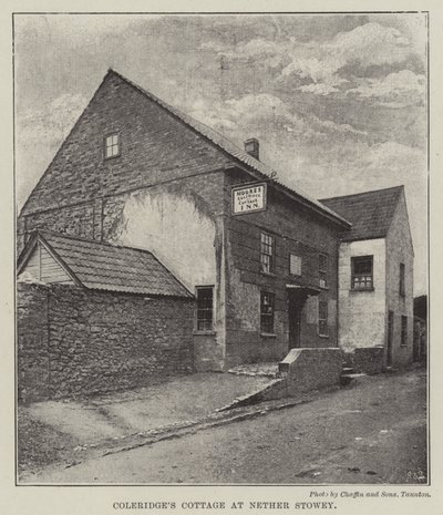 在Nether Stowey的Coleridges Cottage 作者 英国摄影师