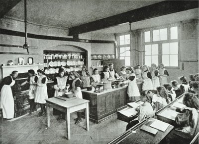 烹饪班，1896年 作者 英国摄影师