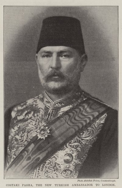 新土耳其驻伦敦大使Costaki Pasha 作者 英国摄影师