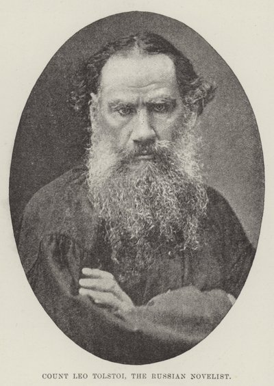 俄罗斯小说家Leo Tolstoi伯爵 作者 英国摄影师