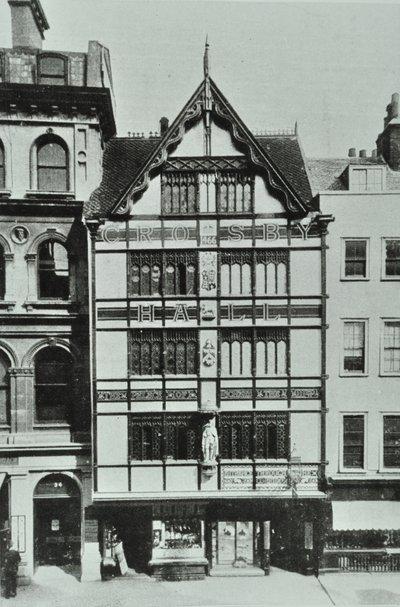克罗斯比大厅，Bishopsgate，伦敦，1890年 作者 英国摄影师