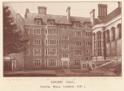 Crosby Hall，Cheyne Walk，伦敦 作者 英国摄影师