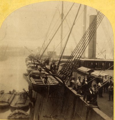 大东方甲板，1850-60（蛋白打印） 作者 英国摄影师