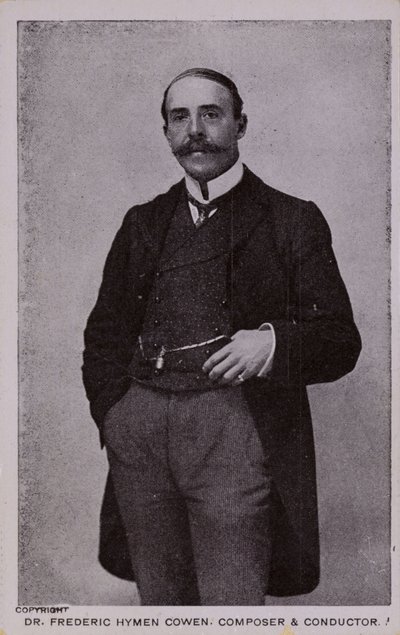 Frederic Hymen Cowen博士，作曲家，钢琴家兼指挥（1852-1935） 作者 英国摄影师
