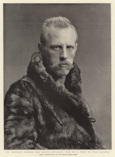 北极探险家Fridtjof Nansen博士正在访问这个国家 作者 English Photographer
