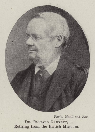 Richard Garnett博士，大英博物馆退休 作者 英国摄影师