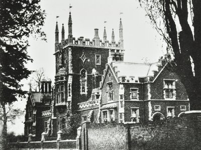 伊丽莎白女子学校，Broomhouse Lane：外观，1880年 作者 英国摄影师