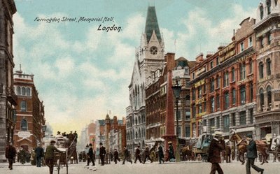 Farringdon Street, Memorial Hall, London (photo) 作者 英国摄影师