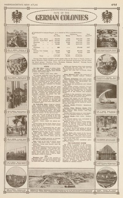 Fate of the German Colonies (b/w photo) 作者 英国摄影师