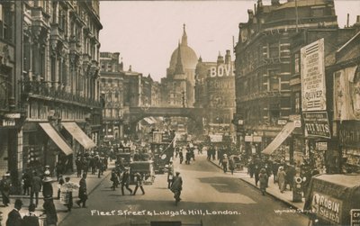Fleet Street和Ludgate Hill，伦敦 作者 英国摄影师
