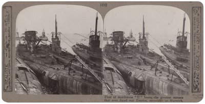 凶残的舰队？你？ 1918年11月，在哈里奇投降的船只是我们帝国面临的最大威胁（立体印刷） 作者 英国摄影师