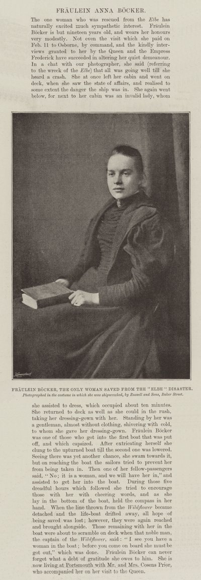 Fraulein Bocker，唯一一个从易北河灾难中拯救出来的女人 作者 英国摄影师