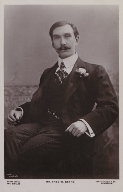 Fred W Beard，英国音乐家 作者 英国摄影师