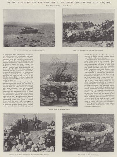 1880年波尔战争中击败布朗克霍尔茨普雷斯的官兵坟墓 作者 English Photographer