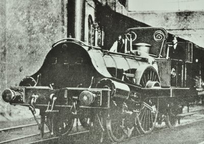 大东方铁路（伦敦和黑墙部分）单驱动坦克机车，1860年 作者 英国摄影师