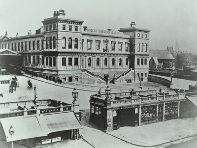Bishopsgate的大东部终点站：外观，1862年 作者 英国摄影师