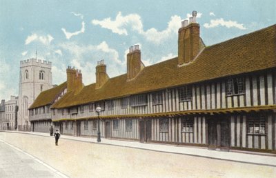 Guild Chapel，Grammar School和Alms Houses，Stratford-on-Avon 作者 英国摄影师
