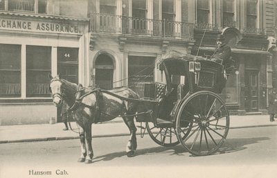 Hansom Cab，伦敦 作者 英国摄影师