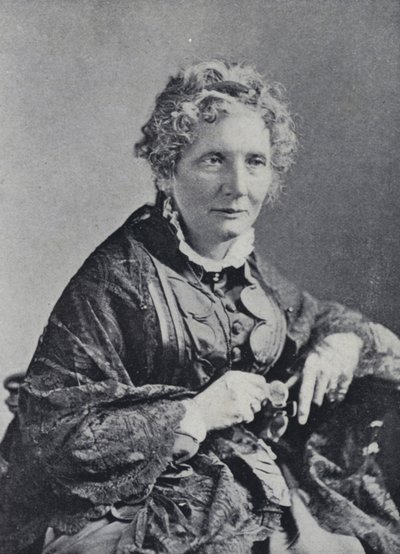 Harriet Beecher Stowe (b/w photo) 作者 英国摄影师