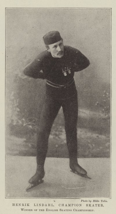 Henrik Lindahl，冠军滑冰运动员，英国滑冰锦标赛冠军 作者 英国摄影师