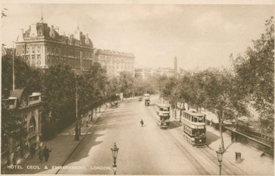 Hotel Cecil and Embankment，伦敦 作者 英国摄影师