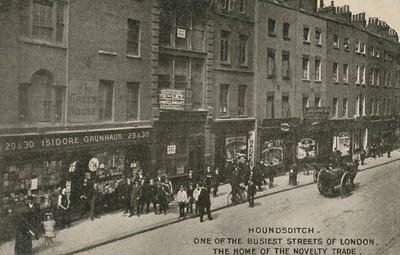 Houndsditch，伦敦最繁忙的街道之一，新奇贸易的故乡，伦敦 作者 英国摄影师