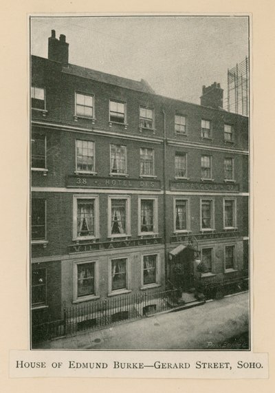 House of Edmund Burke，37 Gerrard Street 作者 英国摄影师