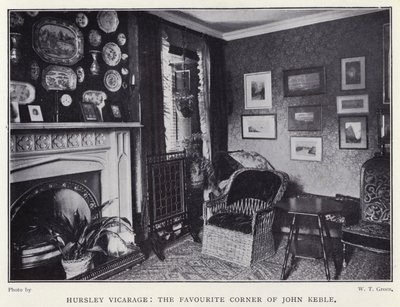 Hursley Vicarage, the favourite corner of John Keble (b/w photo) 作者 英国摄影师