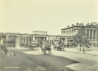 海德公园角，威斯敏斯特LB：向北看，1896年 作者 英国摄影师