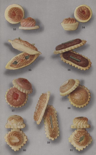 杏仁糖小册子的插图（彩色照片 作者 英国摄影师