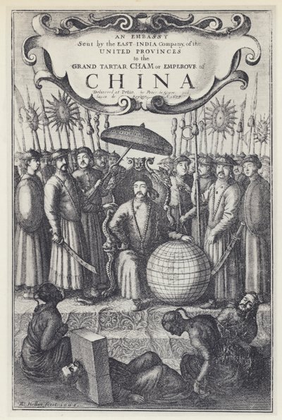 J Nieuhof，东印度公司派往中国的大使馆，Tr J Ogilby 1673（黑白照片） 作者 英国摄影师