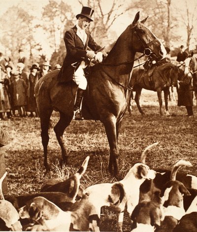 1923年，爱德华八世与博福特狩猎 作者 英国摄影师