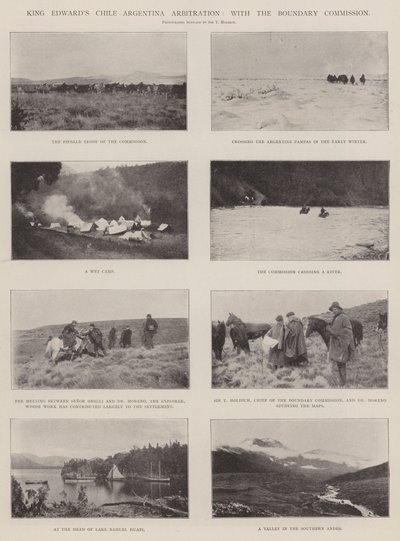 爱德华兹国王智利阿根廷仲裁，与边界委员会 作者 English Photographer