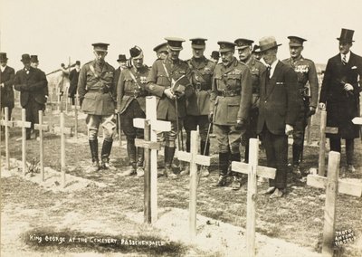 Passchendaele国王乔治五世在公墓 作者 英国摄影师