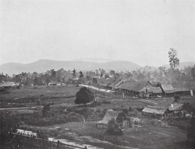 1884年的吉隆坡，现在的政府办公楼所在地（黑白照片）。 作者 英国摄影师
