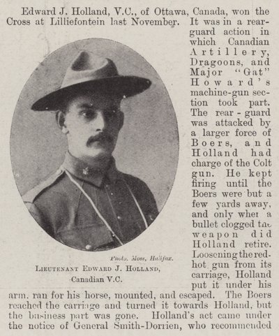 中尉Edward J Holland，加拿大VC 作者 英国摄影师