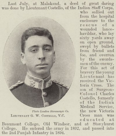 中尉GW Costello，VC 作者 英国摄影师