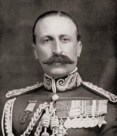 1915年，“画报战争新闻”中的埃德温·阿尔弗雷德·赫维·艾尔德森中将 作者 英国摄影师