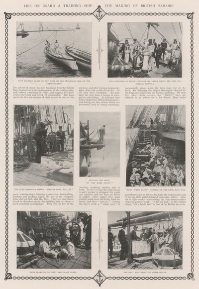 生活在训练船上，英国水手的制作 作者 English Photographer