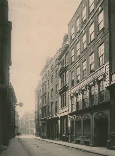 伦敦朗伯德街;照片;日期为1885年6月 作者 英国摄影师