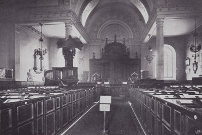 伦敦城市教堂：St Mary-at-Hill（黑白照片） 作者 英国摄影师