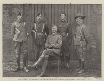 Dunraven勋爵和第67家公司Imperial Yeomanry（神枪手）的军官们，向南走 作者 英国摄影师