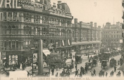 Ludgate Hill站和伦敦新桥街 作者 英国摄影师