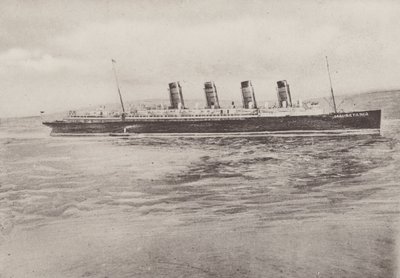 MSS "Mauretania" (b/w photo) 作者 英国摄影师