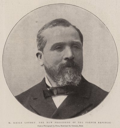 M Emile Loubet，法兰西共和国新总统 作者 英国摄影师