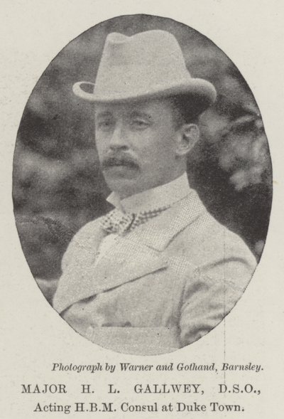 主要任HL Mg Gallwey，杜克镇代理HBM领事 作者 英国摄影师