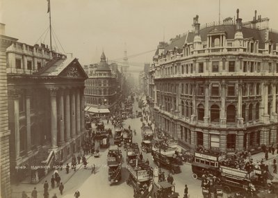Mansion House，Queen Victoria Street和Cheapside，London 作者 英国摄影师