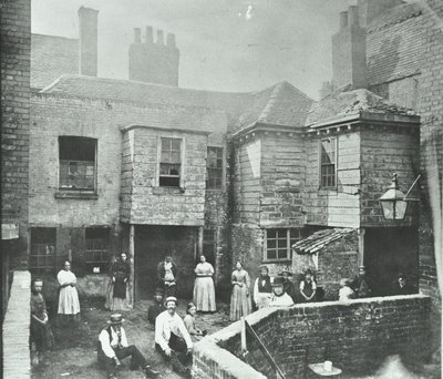 市场法院，伦敦，1868年 作者 英国摄影师
